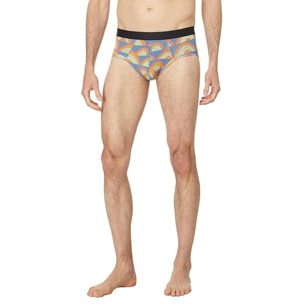 MeUndies Brief Men's Large Multicolor Retro Rainbows Stretch Underwear GBO902